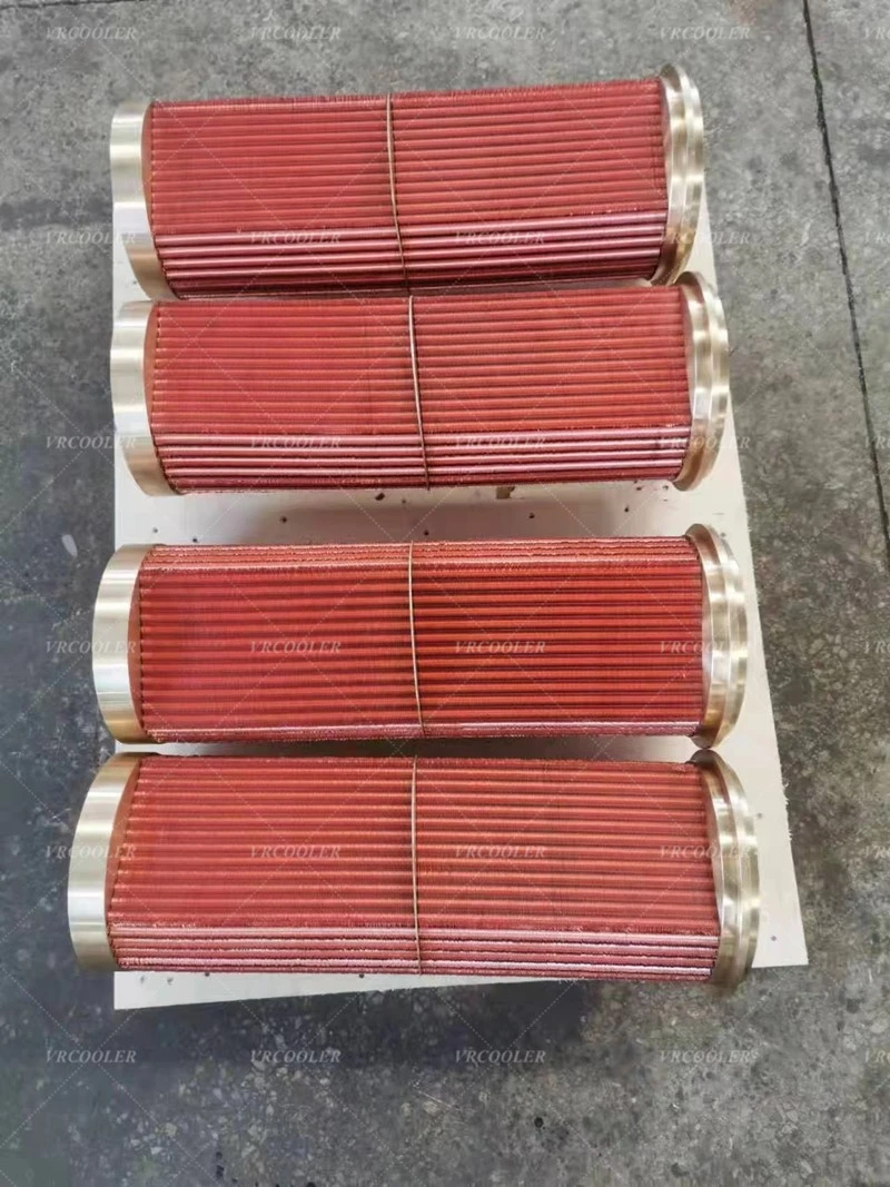 Aftercooler on a Yanmar 6HYM-WET 126687-18122 Aftercooler on a Yanmar 6HYM-WET 126687-18122